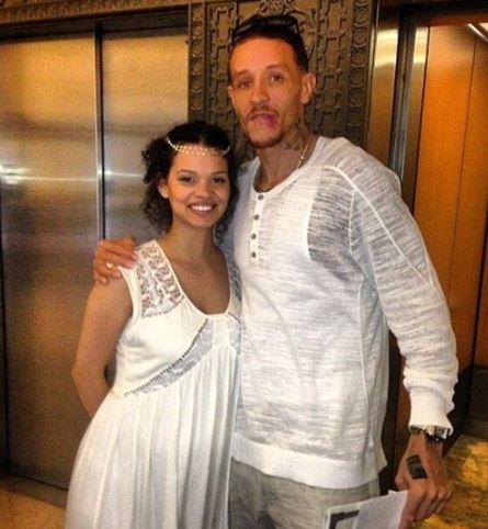 Caressa Suzzette Madden with her ex-husband Delonte West